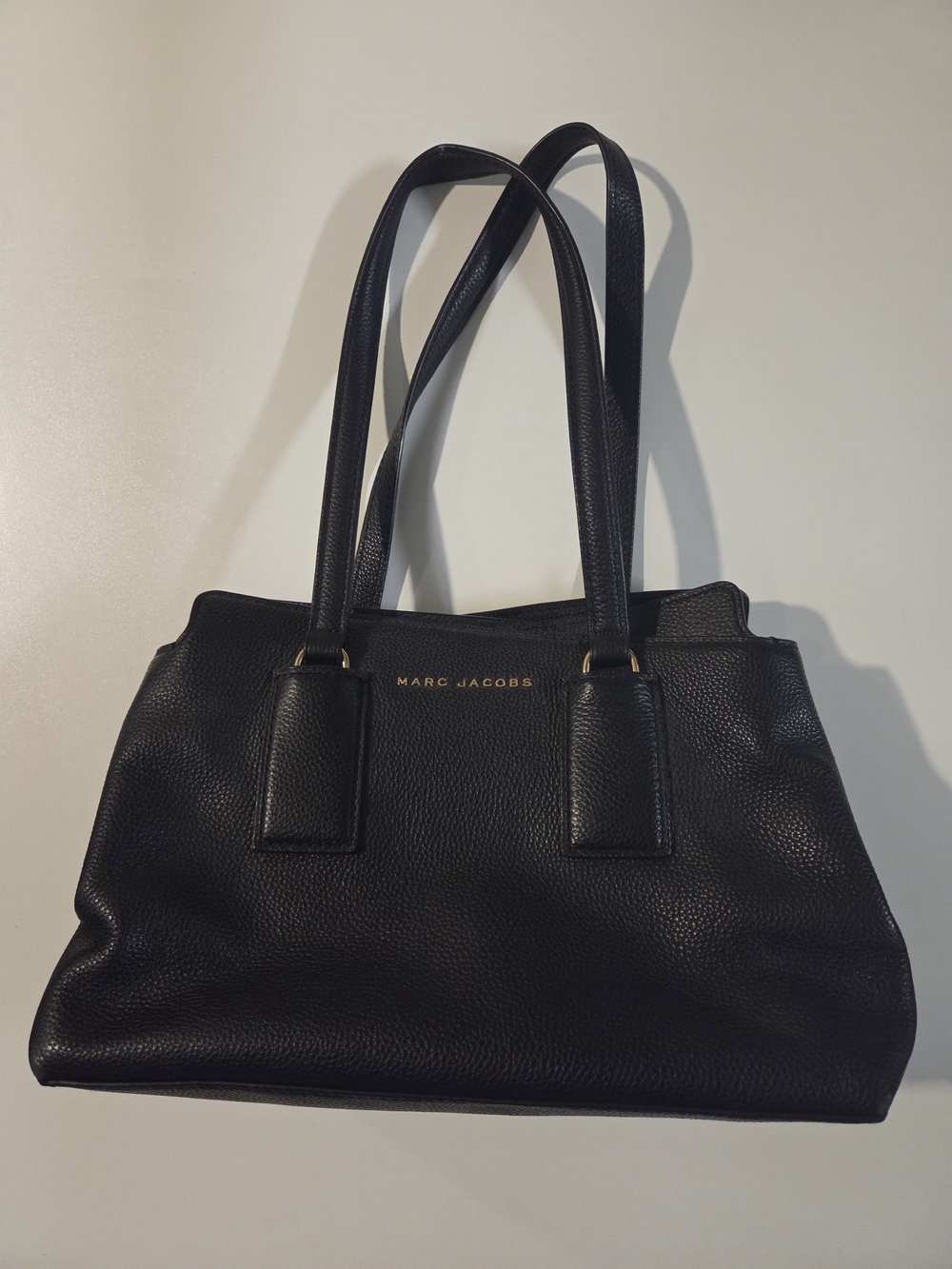 Marc Jacobs Double Edge Black Leather Satchel M0014470